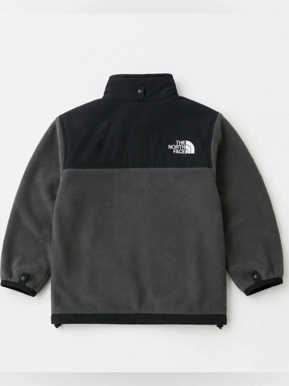 The North Face Kids' Grey and Black Two-Tone Fleece Jacket